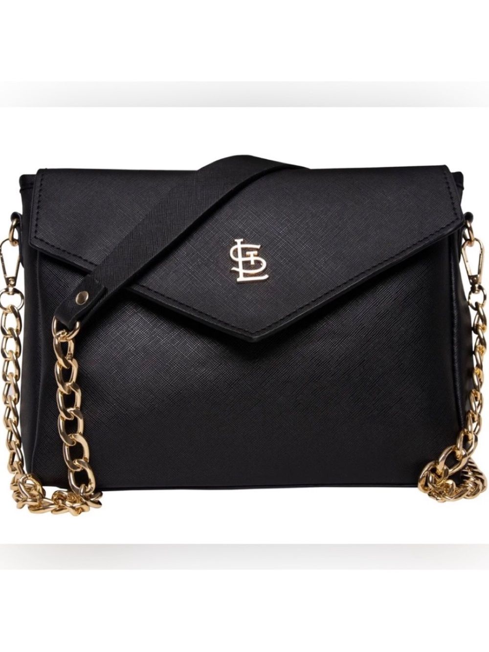 NIB RARE FIND St Louis Cardinals Black Purse Handbag with Gold Metal StL Logo